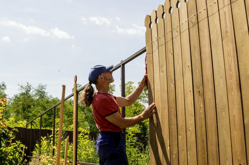 Fence Staining in Summer