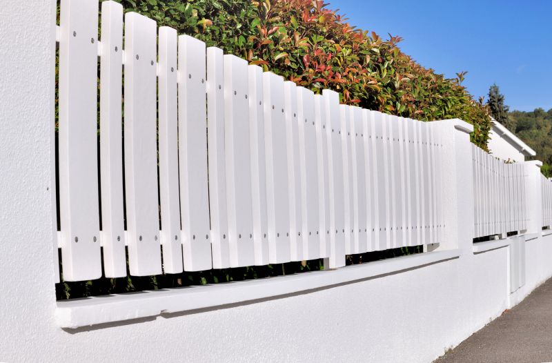 Tan Pvc Fence Installation